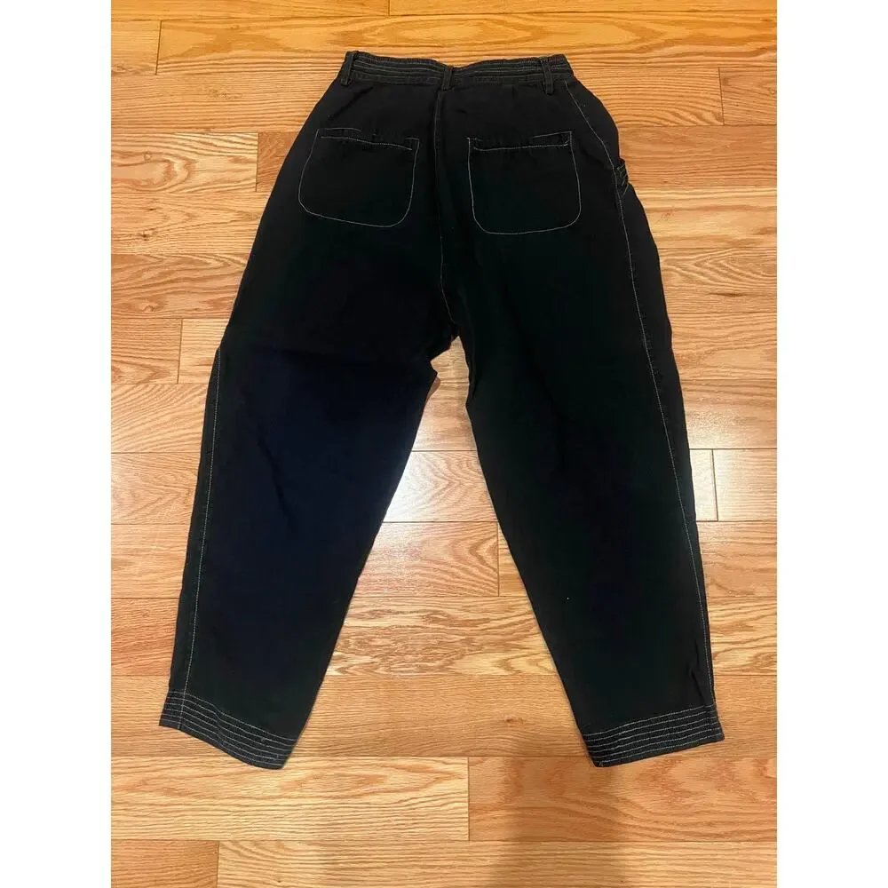 100% Linen Pants Rachel Antonoff Dark Green 2 - Part of a Set (Sold Separately) - Picture 3 of 8
